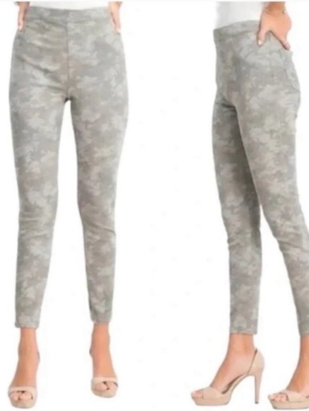 Spanx Stone Wash Camo Ankle Jean-ish Leggings